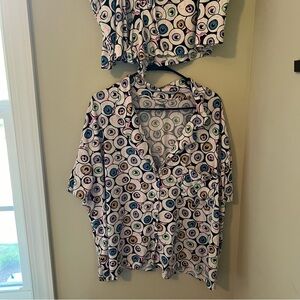 Viral Walmart eyeball Halloween pajamas set plus size